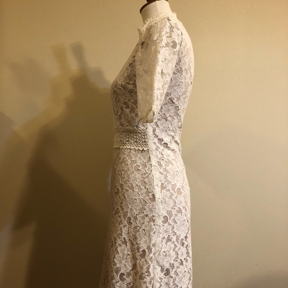 Filly Flair White Lace Flirty Feminine Dress - Picture 9 of 16